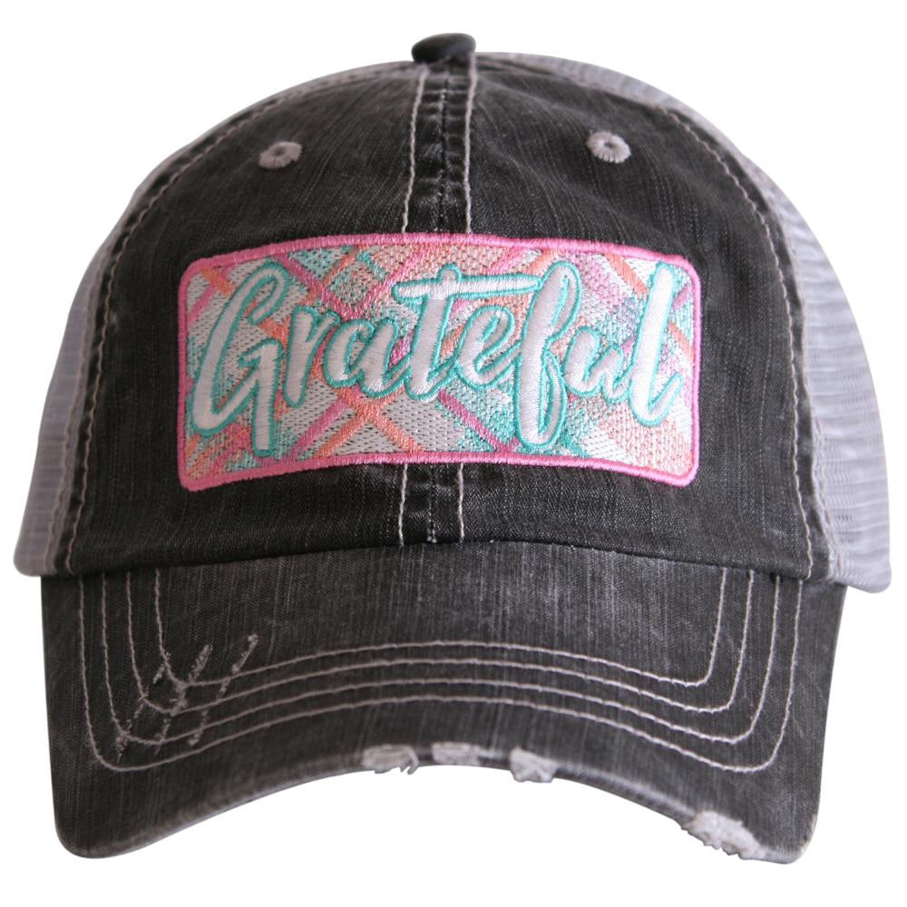 Faith hats and clothing FAITH OVER FEAR Embroidered trucker caps - Stacy's Pink Martini Boutique