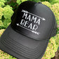 Mom hats Mama bear Baby bear Embroidered distressed womens trucker caps Buffalo plaid - Stacy's Pink Martini Boutique