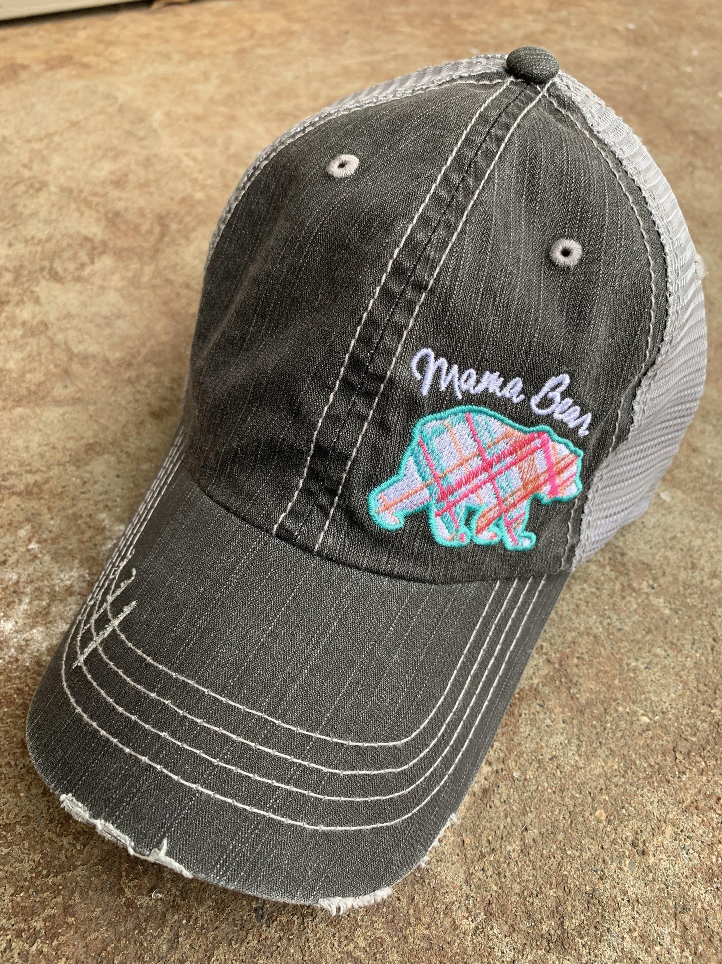 Mom hats Boy mom Girl mom Embroidered womens trucker caps Personalizable - Stacy's Pink Martini Boutique