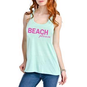 Tank tops { Beach please } Black • White • Teal • S- XXL. - Stacy's Pink Martini Boutique