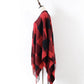 Poncho scarf { Plaid check } Red and black or white and black. 52 x 63. Free ship in US! - Stacy's Pink Martini Boutique