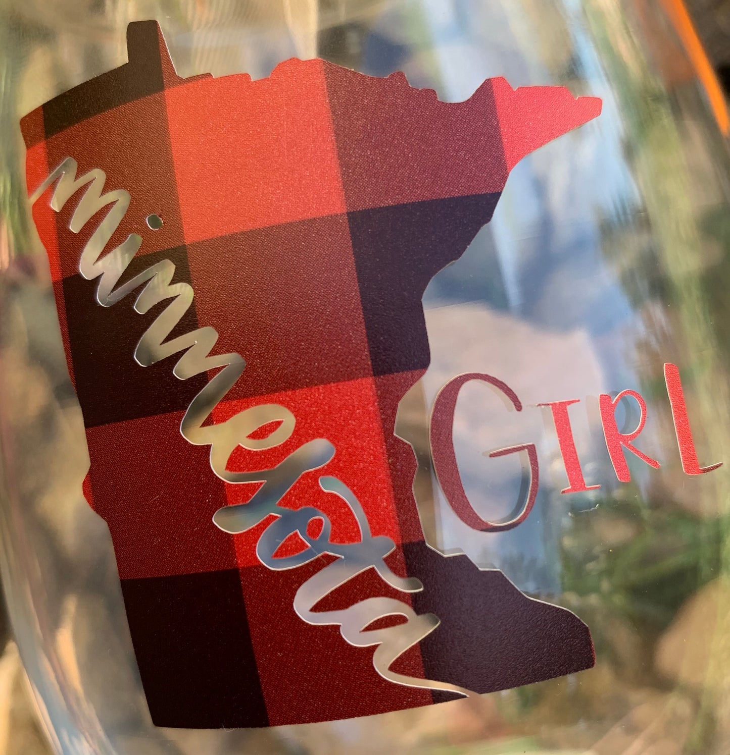 Wine glasses { Minnesota girl } Handmade by Stacy. Wholesale available. - Stacy's Pink Martini Boutique