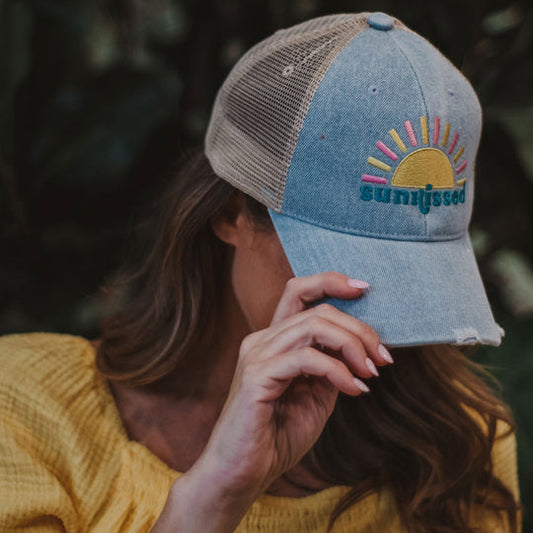 Sunkissed hats Hello sunshine caps T-shirts Embroidered