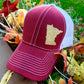 Hats { Minnesota Vikings } purple and gold. Minnesota Gophers. Maroon and gold. Twins. Red and blue. Trucker hats. Adjustable. Any states available. Handmade. - Stacy's Pink Martini Boutique