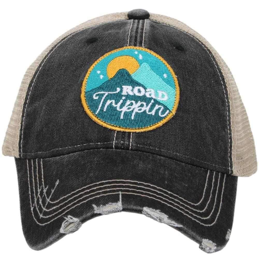 Road trippin’ | Trucker caps | Teal or black - Stacy's Pink Martini Boutique