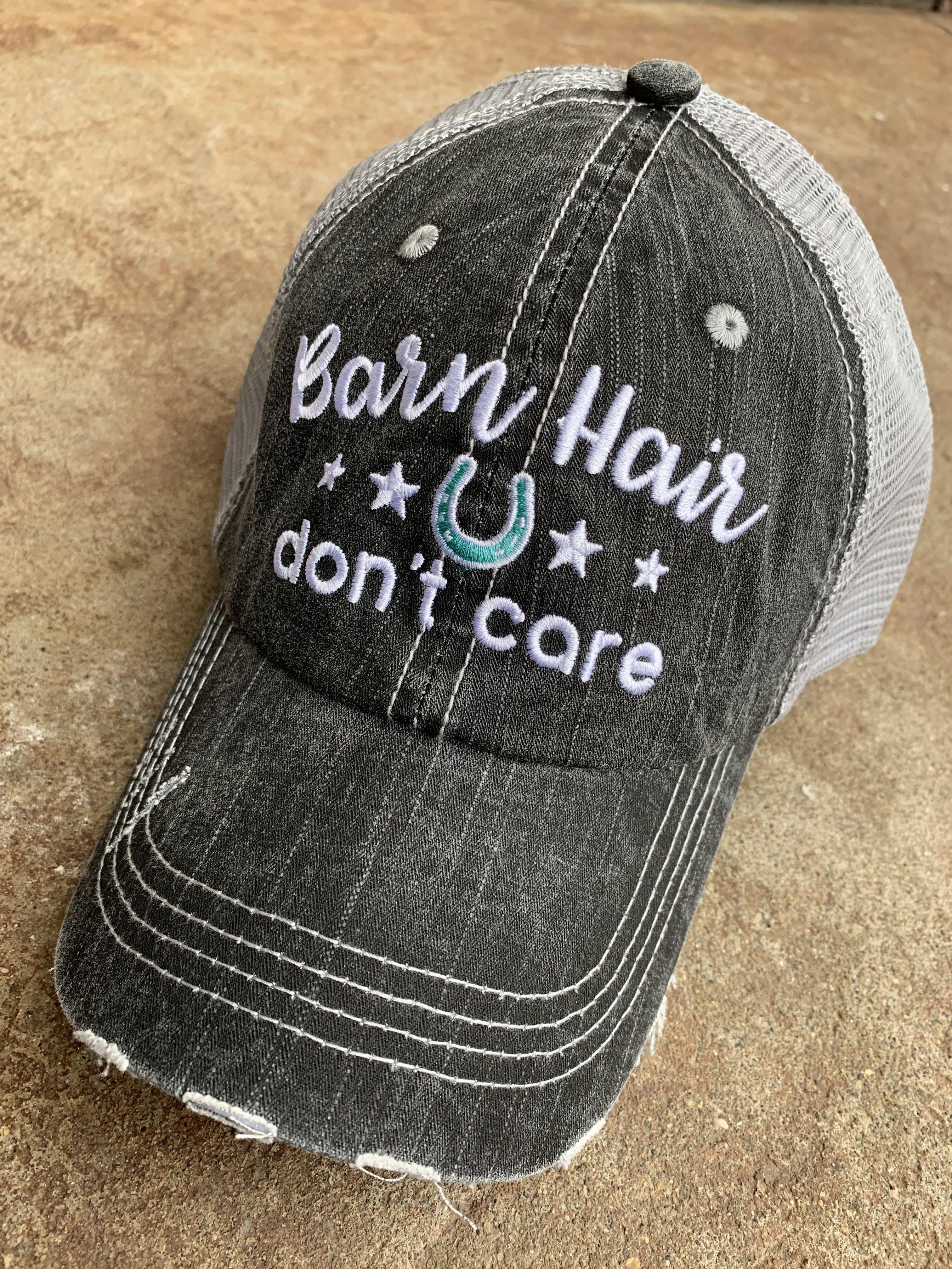 Personalized Barn Hats Barn hair dont care Personalize TEAL PINK