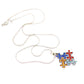 Necklace { Autism } Puzzle pieces • Silver • Rhinestones • 20 inches • $5 jewelry - Stacy's Pink Martini Boutique