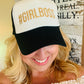 Hats { #Girlboss } Black & white, black, maroon or navy blue with gold glitter and hashtag. - Stacy's Pink Martini Boutique