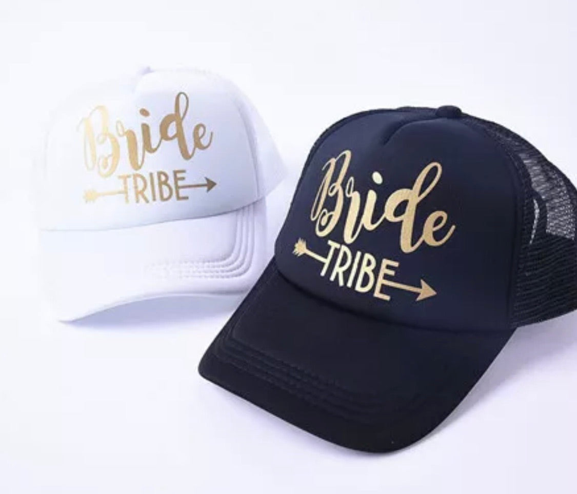 Wedding hats Custom bride & groom caps Bride Tribe Team Bride Squad All colors Personalize - Stacy's Pink Martini Boutique