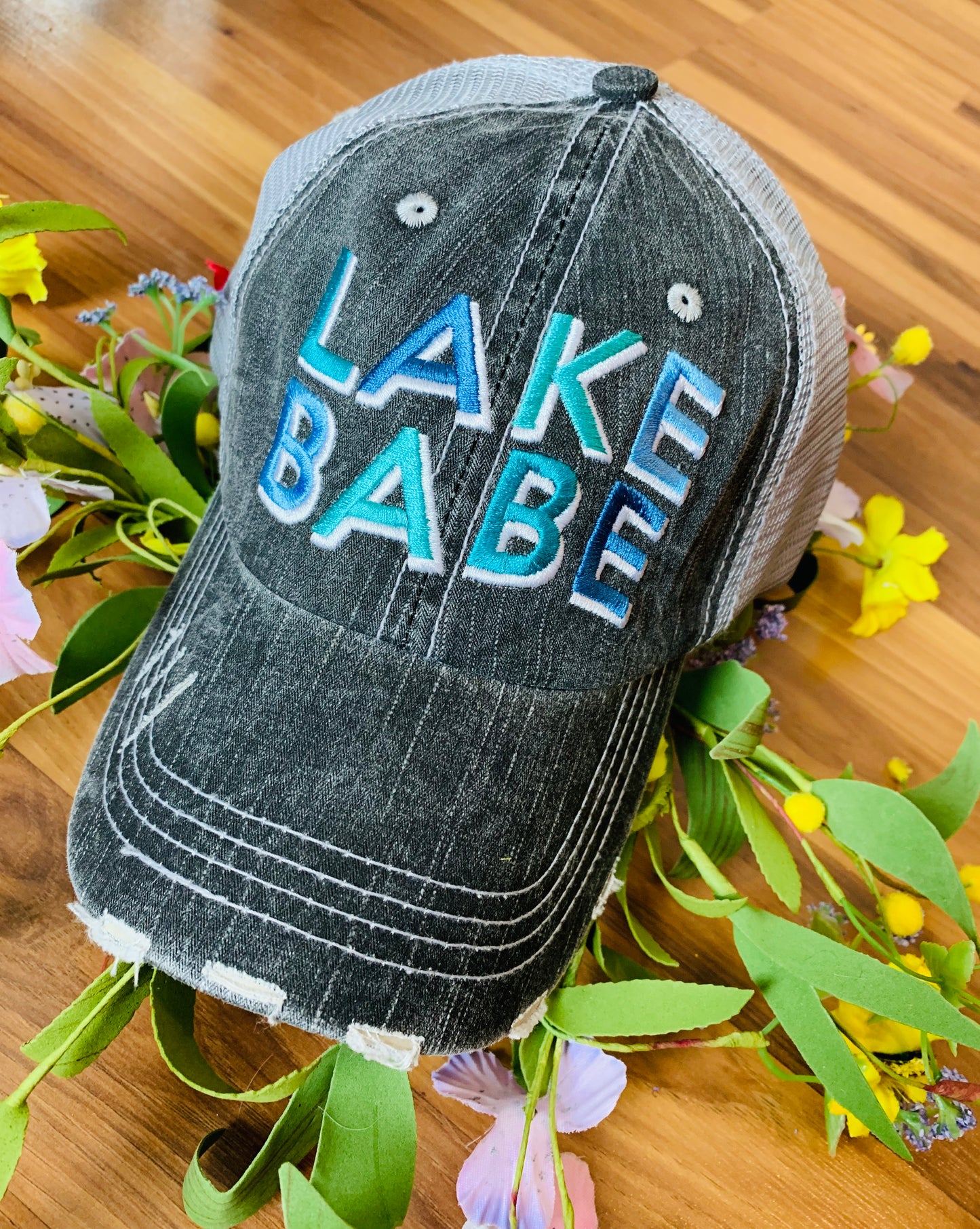 Lake hats LAKE BABE Embroidered trucker caps - Stacy's Pink Martini Boutique