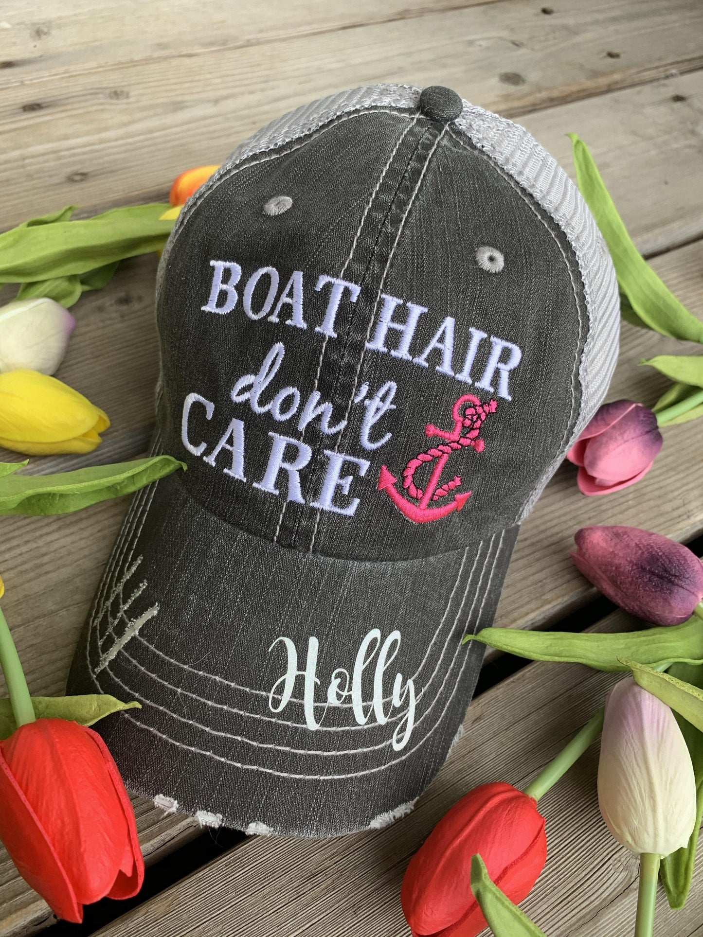 Barn Hats • Barn hair don’t care • Personalize • FREE SHIP! TEAL, PINK, WHITE horseshoe • Embroidered • Distressed • Horses - Stacy's Pink Martini Boutique