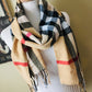 Scarf { Plaid, classic check, camel } Long. Tie end to make infinity. - Stacy's Pink Martini Boutique