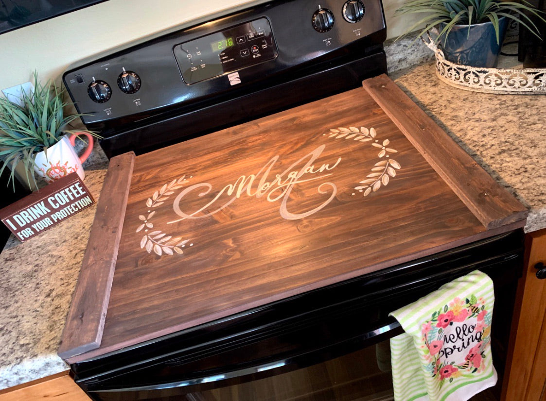 Custom wood signs & tray. Hand painted by Stacy. They are not vinyl. They are one of a kind pieces with blended and stains and hand done! - Stacy's Pink Martini Boutique