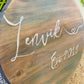 Custom hand painted art { Last name sign } Solid pine • You choose colors - Stacy's Pink Martini Boutique