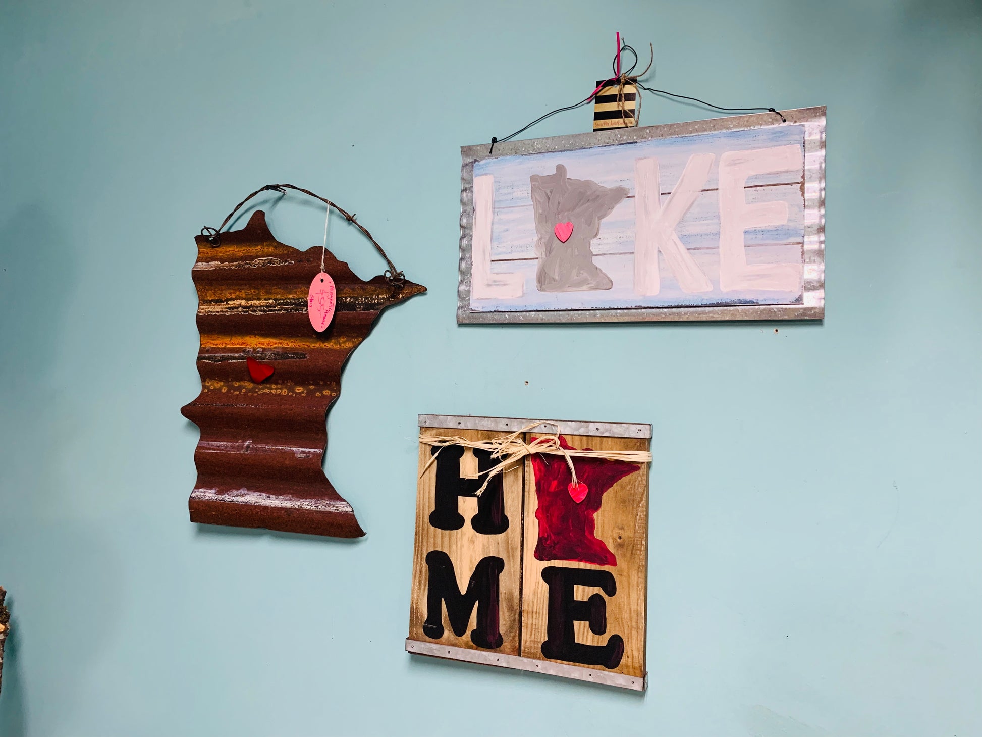 Home or lake pallet art. You choose state or lake. - Stacy's Pink Martini Boutique