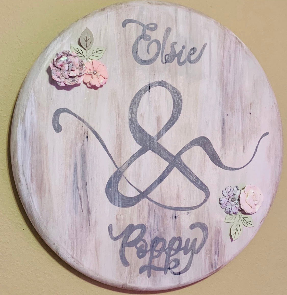 Custom wood signs & tray. Hand painted by Stacy. They are not vinyl. They are one of a kind pieces with blended and stains and hand done! - Stacy's Pink Martini Boutique