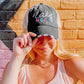 Lake hats LAKE MODE Embroidered distressed trucker caps Black teal or pink Unisex Anchor.