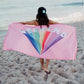 Beach TOWELS with matching travel bag Large thick microfiber 63 x 31 Quick dry 10 Styles