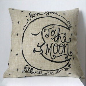 Pillow or pillow case { I love you to the moon and back } - Stacy's Pink Martini Boutique
