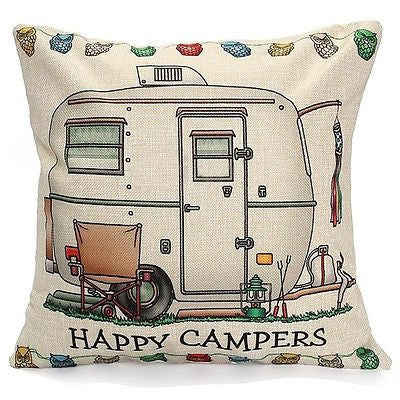 Pillow or pillow case { Camping } Assorted styles! Happy Campers! See my hats and tanks too! - Stacy's Pink Martini Boutique