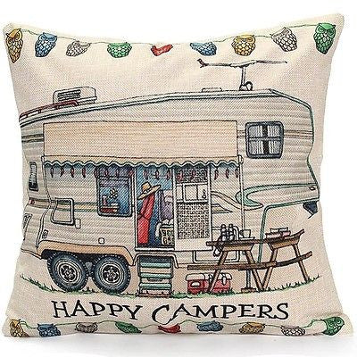 Pillow or pillow case { Camping } Assorted styles! Happy Campers! See my hats and tanks too! - Stacy's Pink Martini Boutique