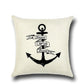 Pillow cases and pillows Hope anchors the soul Home is where the anchor drops Sleeping with sirens 17 x 17 burlap zipper closure pillow covers - Stacy's Pink Martini Boutique