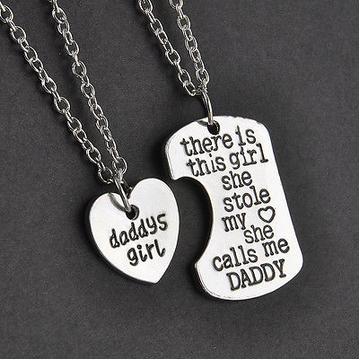 Necklace & Keychain sets { There is this girl she stole my heart she calls me.... } Daddy, mommy, nana, grandma, grandpa. - Stacy's Pink Martini Boutique