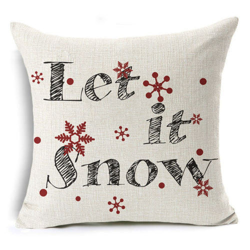 Pillow { Let it snow } Pillow or case. - Stacy's Pink Martini Boutique