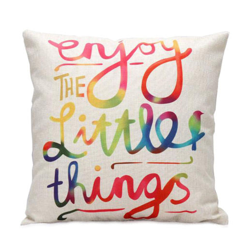 Pillow {Enjoy the little things} - Stacy's Pink Martini Boutique
