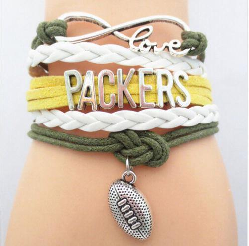 Bracelet {Packers OR Green Bay} Green.yellow.white.silver 2 OPTIONS! Packers or Green Bay - Stacy's Pink Martini Boutique